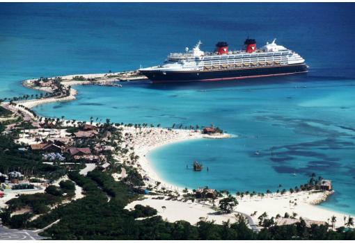 El Disney Magic en Castaway Cay, la isla privada de Disney